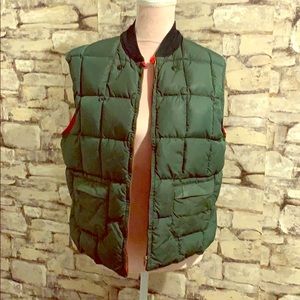Vintage 1970s reversable down vest